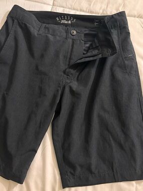 Nitrous Black Men's Hybrid Shorts - Black